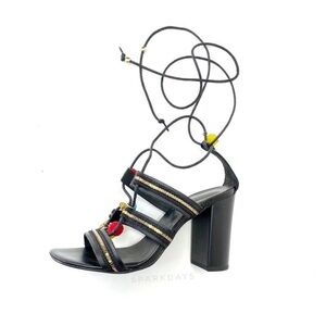 Steve Madden Colorful Pom Pom Strappy Heels